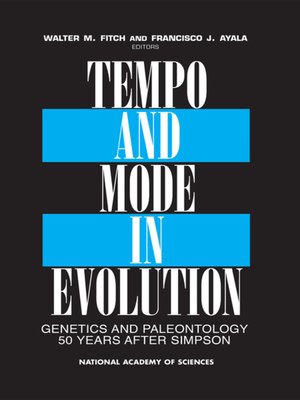 cover image of Tempo and Mode in Evolution